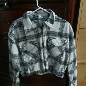 Cozy Plaid Teddy Jacket